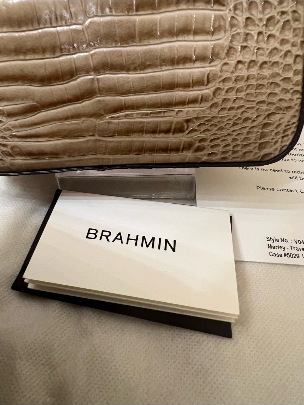 Brahmin Croc-Embossed Crossbody NWT - Picture 4 of 15